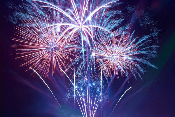 Beautiful fireworks — Stock Photo, Image