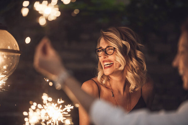 Friends Having Celebration — Stock Photo, Image